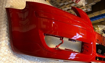 AUDI A3  2004 - 2008 NEW FRONT BUMPER - PAINTED (LZ3M) MISANO RED