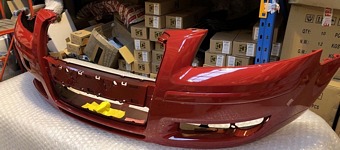 AUDI A3  2004 - 2008 NEW FRONT BUMPER - PAINTED Y3J BRILLIANT RED