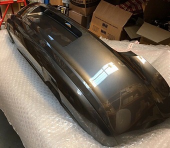 VOLKSWAGEN POLO 2009 - 2014  REAR BUMPER PAINTED LD7R (GREY) - NEW
