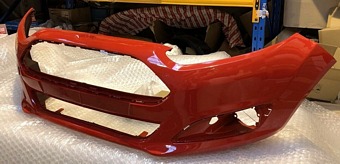 FORD FIESTA NEW FRONT BUMPER 2013-2016 PAINTED RACE REDâ€